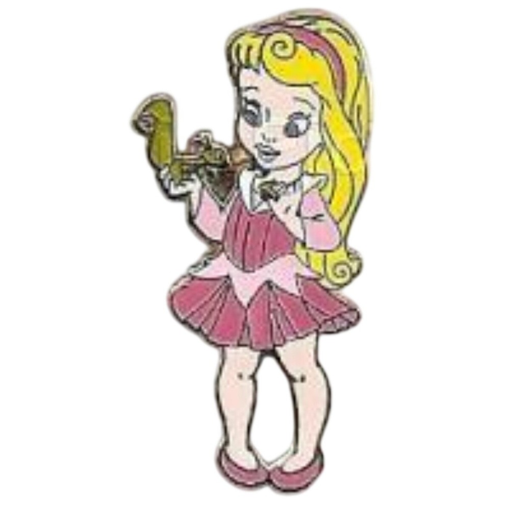 Disney Pin 56204 Aurora Sleeping Beauty Princess Toddler holding a squirrel